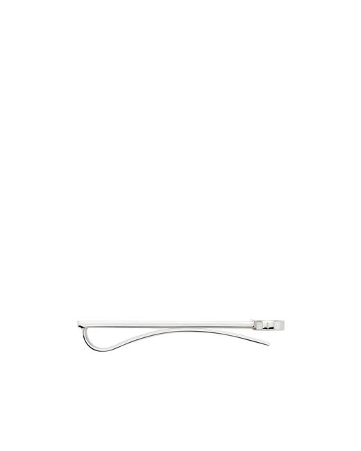 Gucci White Tie Bar With Interlocking G for men