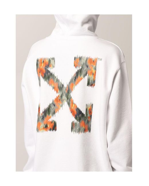 Off-White c/o Virgil Abloh White Arrow Logo Print Hoodie