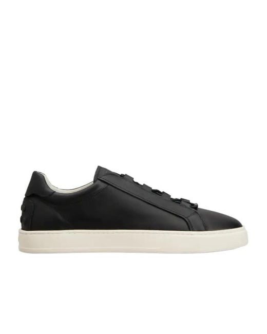 Tod's Black Leather Sneakers for men