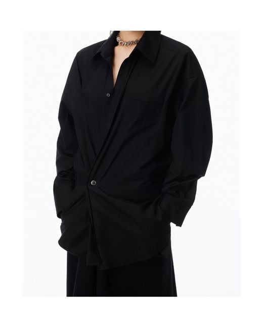 Alexander Wang Black Pre-Styled Wrapped Mini Dress
