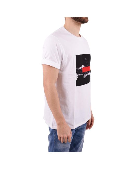 Neil Barrett White Printed T-Shirt for men