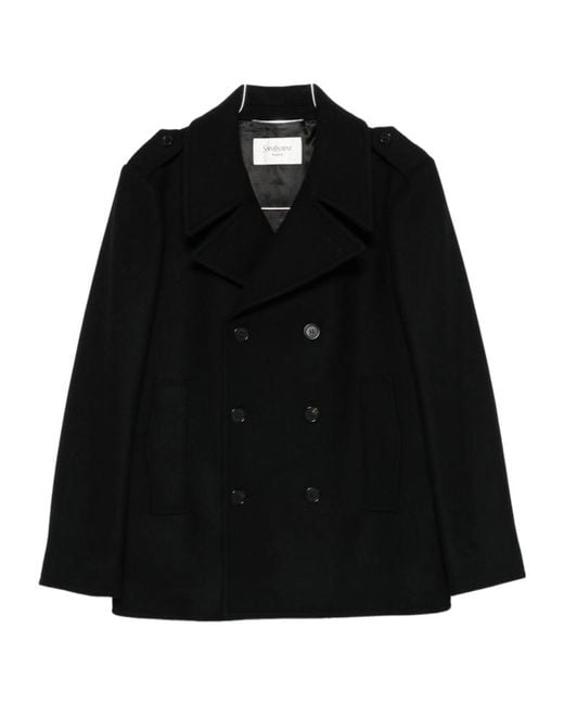 Saint Laurent Black Long-Sleeved Suit Jacket for men