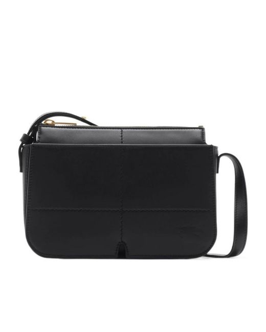 Burberry Black Snip Logo Printed Crossbody Bag