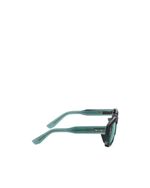 Akoni Green Pegasus-Two Geometric-Frame Sunglasses for men