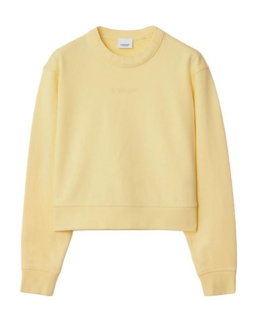 Burberry Yellow Long Sleeve Sweatshirt