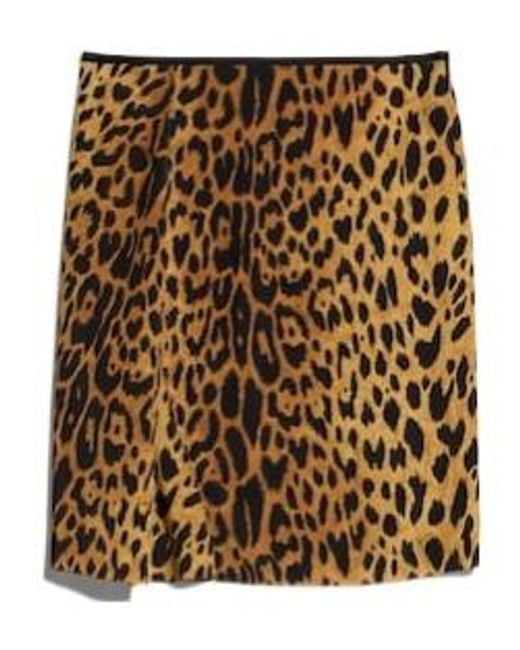 Gucci Natural Printed Silk Crêpe De Chine Skirt