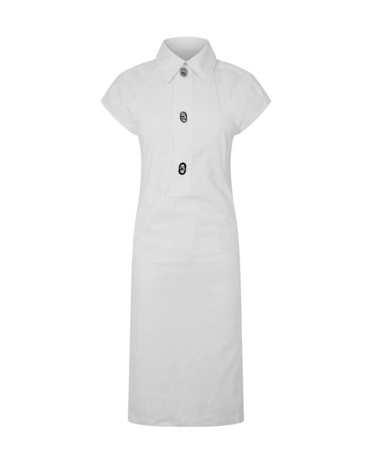 Bottega Veneta White Shift Dress