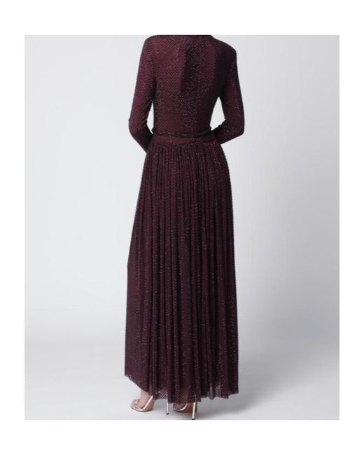 Self-Portrait Purple Turtleneck Dress