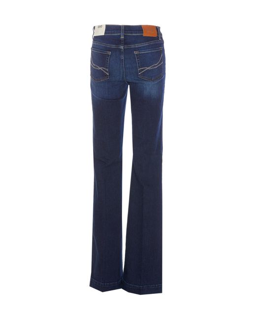 Liu Jo Blue High-Rise Washed Jeans