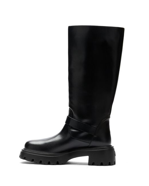 Stuart Weitzman Black Round Head Boots