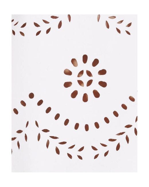 Philosophy Di Lorenzo Serafini White Logo High-Necked Hollowed-Out Dress