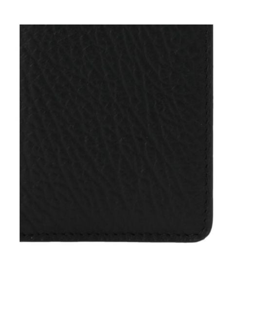 Maison Margiela Black Four-Stitches Bifold Cardholder