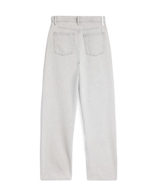 Jil Sander Gray Loose Denim Trousers