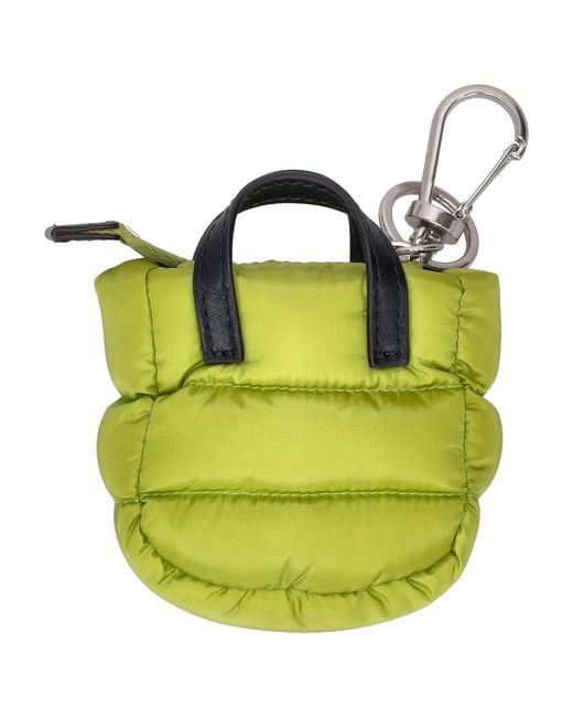 Moncler Yellow Caradoc Quilted Keyring