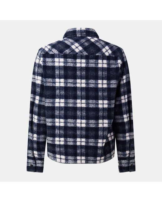 Moncler Blue Technical Overshirt for men