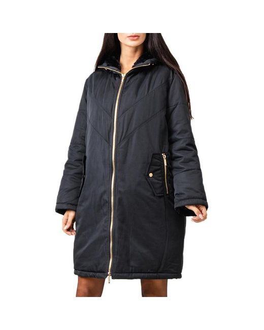 Versace Jeans Blue Zipper Hooded Down Jacket