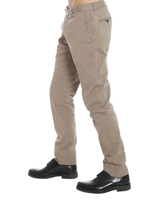 Armani Collezioni Gray Tapered Casual Pants for men