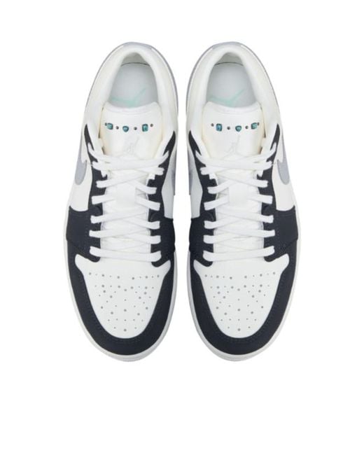 Nike Blue Air Jordan 1 Low Sneakers for men
