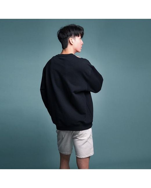 Moschino Blue Logo Pullover Sweater for men