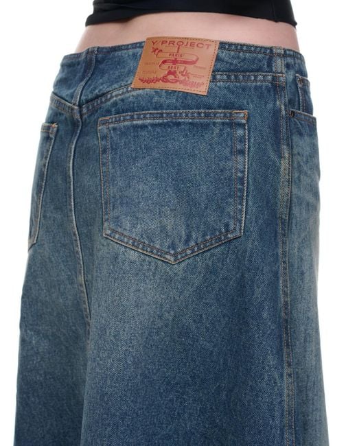Y. Project Blue Denim Skirt