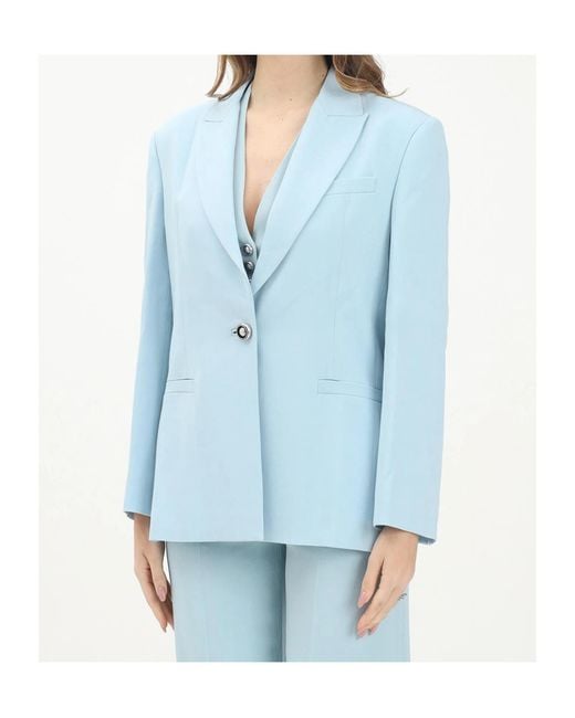 Pinko Blue Faraona Single-Breasted Jacket