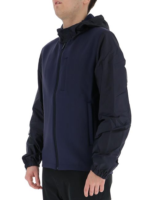 Prada Blue Hooded Casual Jacket for men