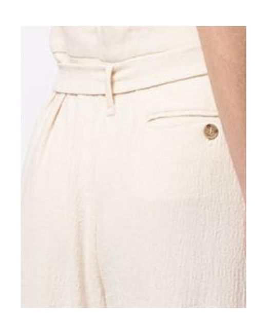 Jonathan Simkhai White Emiko Textured Wide-Leg Trousers