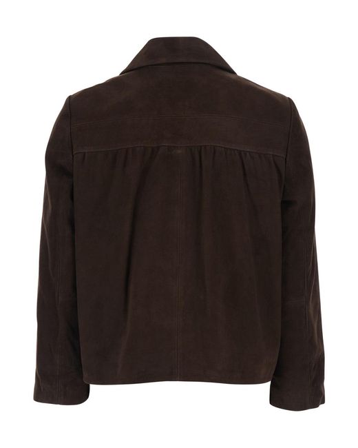 Ba&sh Brown Mila Button-Front Jacket