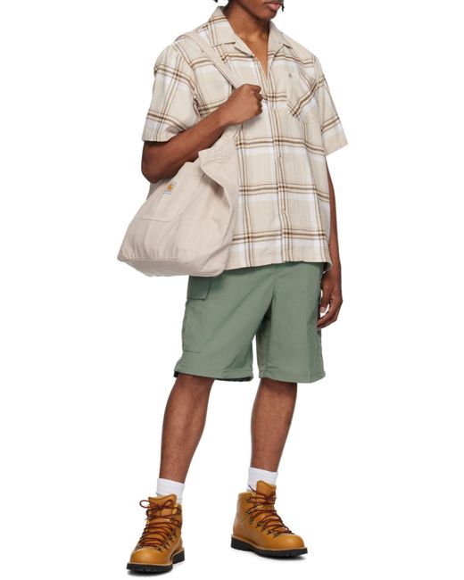 Carhartt Green Evers Cargo Shorts for men