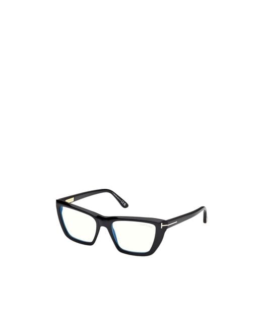 Tom Ford White Eyewear Cat Eye Frame Glasses for men