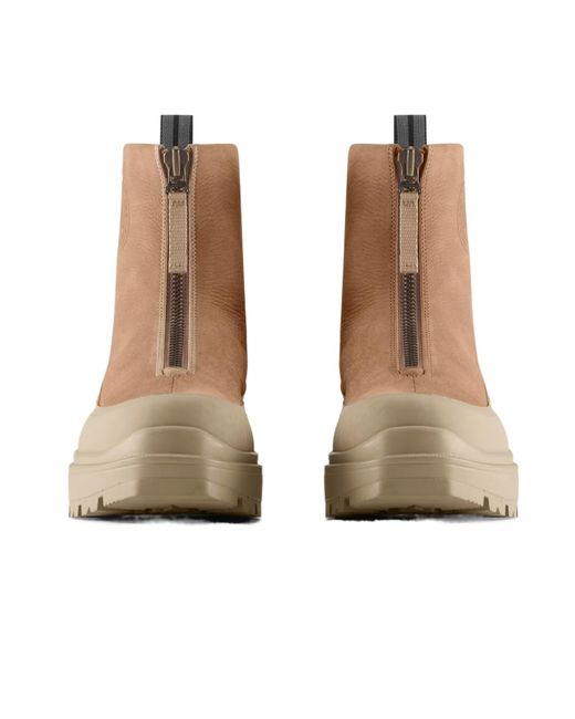 Canada Goose Brown Kya Zip-Up Boots
