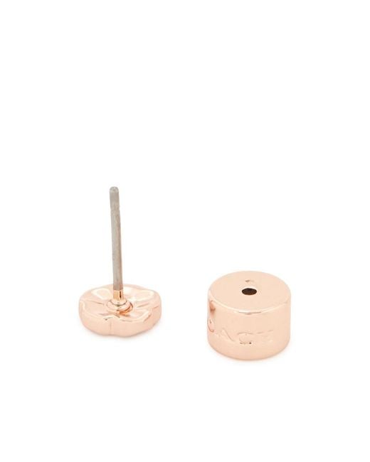 COACH White Two-Piece Set Including Pendant Necklace And Earrings
