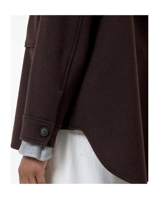 Closed Purple Button-Up Oversized Jacket