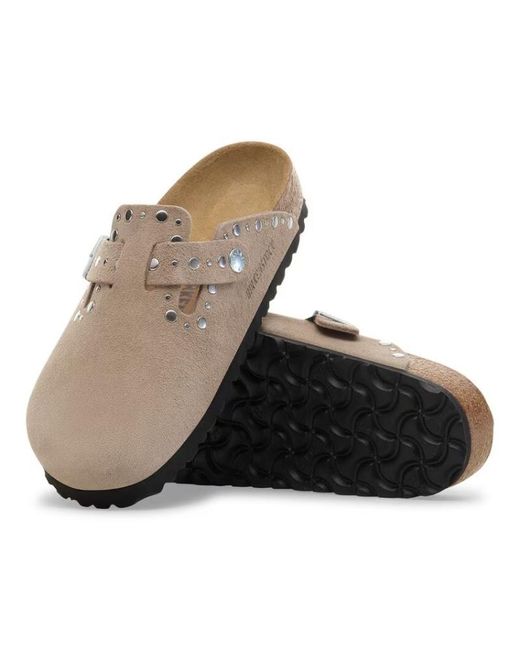 Birkenstock Brown Boston Rivet Clogs