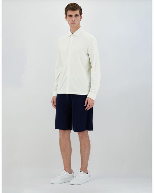 Herno White Buttoned Long Sleeved Shirt for men