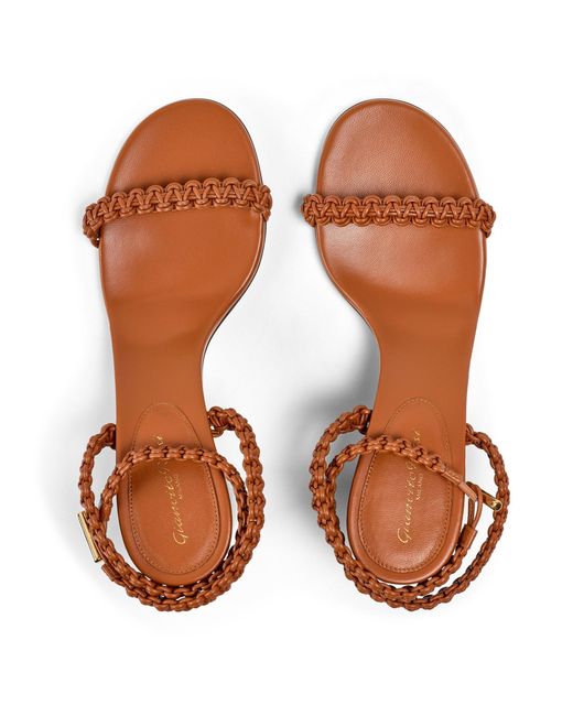 Gianvito Rossi Brown Simple High-Heeled Sandals