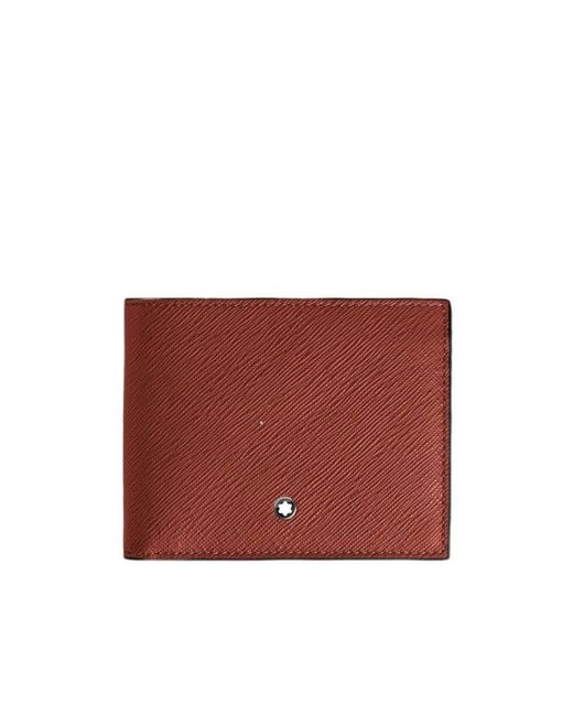 Montblanc Red Wallet 6Cc for men