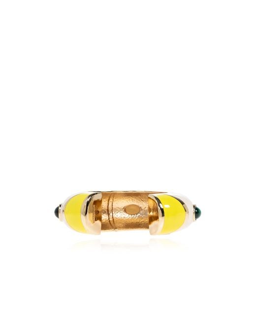 Jacquemus Yellow Embellished Bracelet