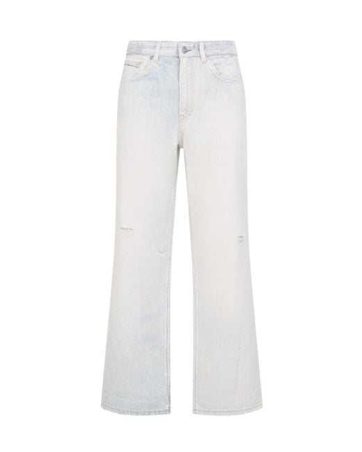Our Legacy White Third Cut Distressed Jeans for men