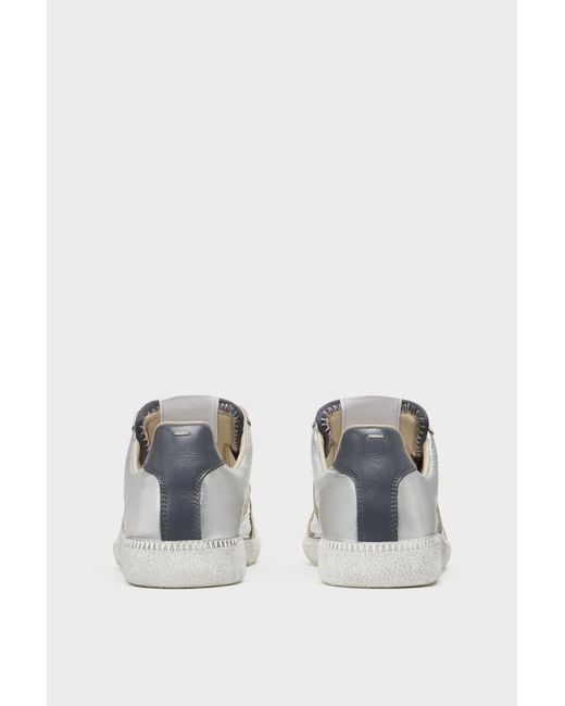 Maison Margiela White Low-Up Sneakers