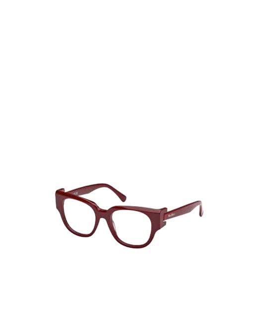 Max Mara White Round-Frame Glasses