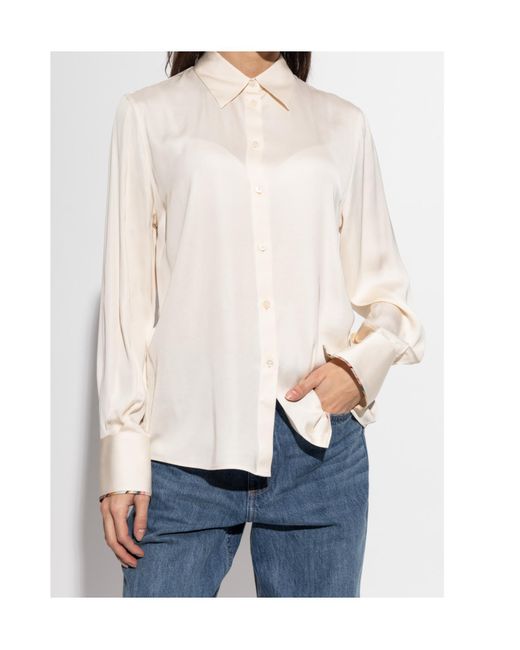 Paul Smith White Ps Paul Smith Buttoned Classic Shirt