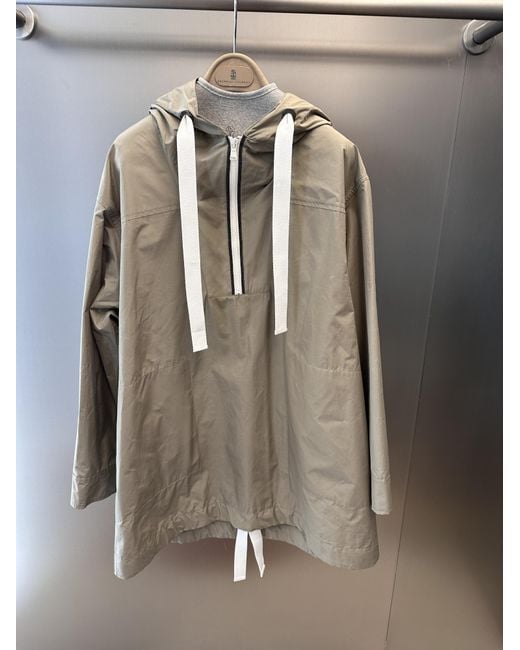 Brunello Cucinelli Natural Long Sleeve Casual Jacket