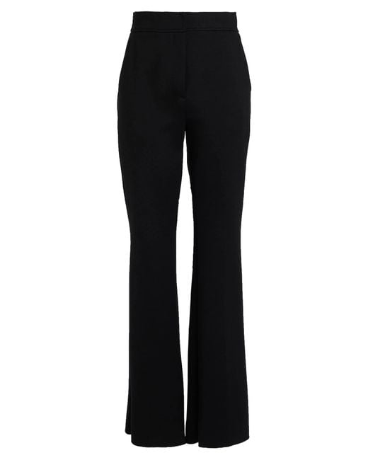 Max Mara Black Simple Flared Pants