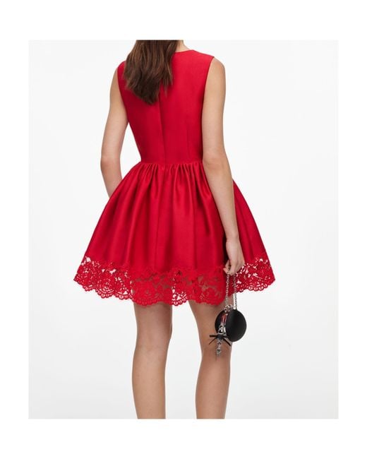 Self-Portrait Red Sleeveless Dress