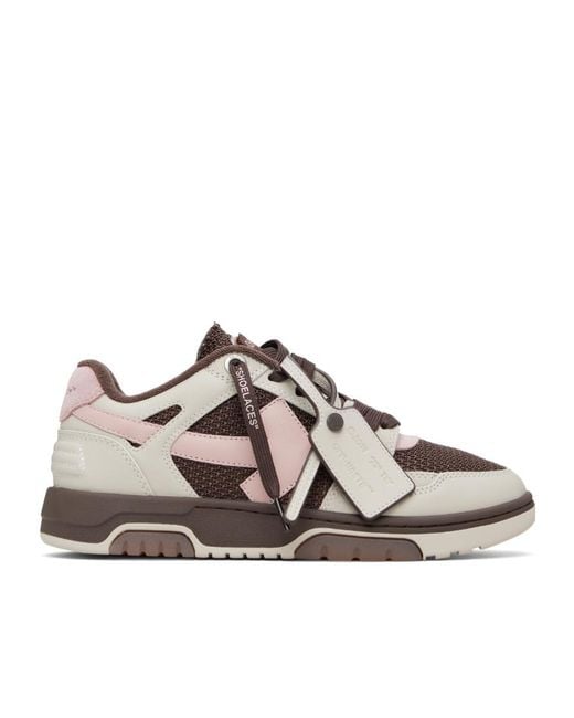 Off-White c/o Virgil Abloh Brown Slim 'Out Of Office' Sneakers for men