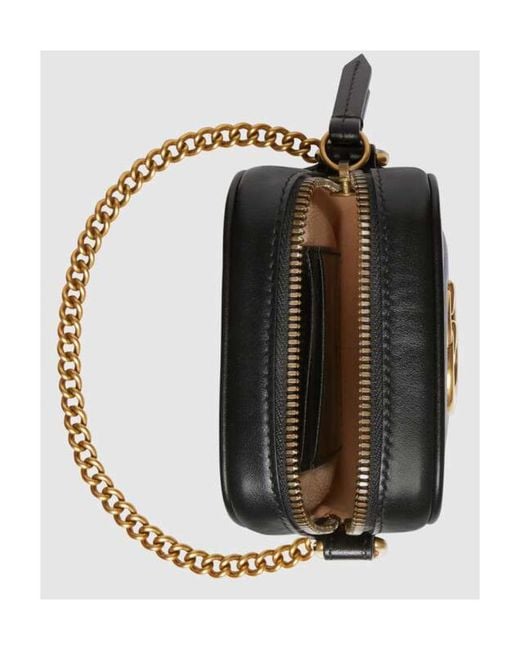 Gucci Black Gg Marmont Mini Bag