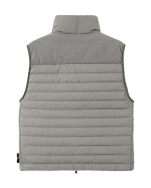 Stone Island Gray Seamless Gilet for men