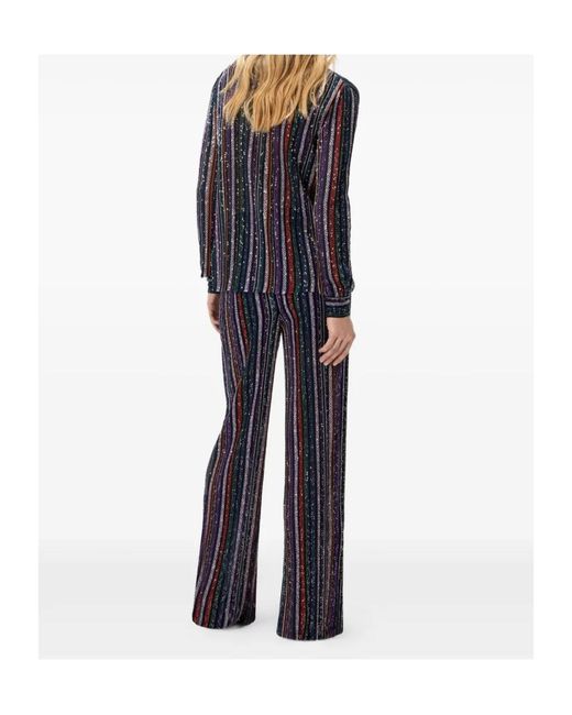 Missoni Black Sequin-Striped Blouse
