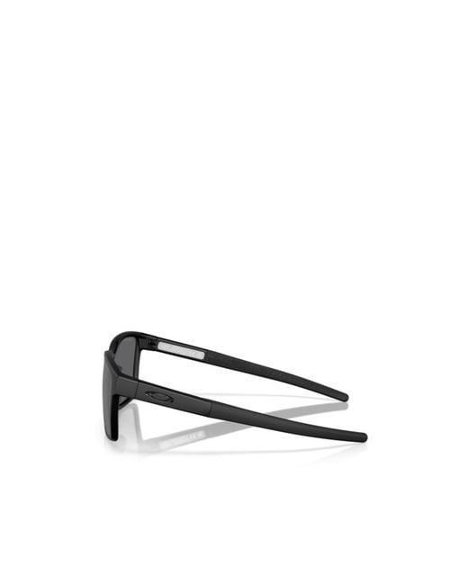 Oakley Gray Geometric Frame Sunglasses for men